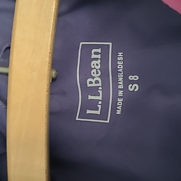 Kids size 8 LLBEAN girls windbreaker/fall jacket - Picture 4 of 6